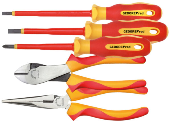 Tool kits Set d'outils VDE tournevis et pinces 5 pièces - Gedore Red
