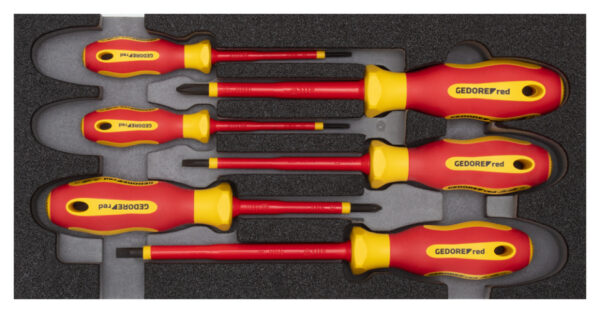 Screwdrivers sets Jeu de tournevis VDE Phillips (PH) + fente 6 pièces - Gedore Red – Image 2