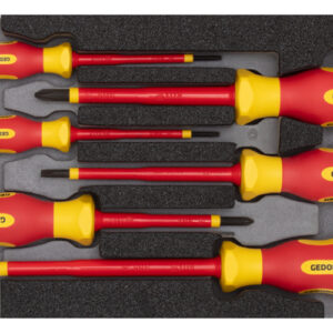 Screwdrivers sets Jeu de tournevis VDE Phillips (PH) + fente 6 pièces - Gedore Red