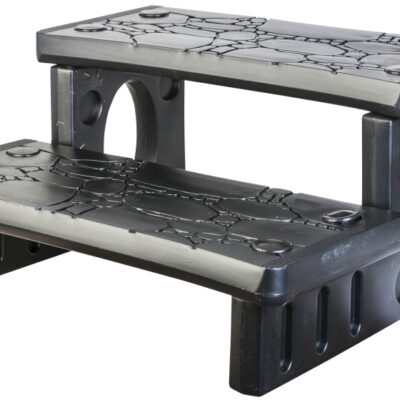 Pool ladders Escalier Infinity pour Spa Plastique Gris foncé - Gre