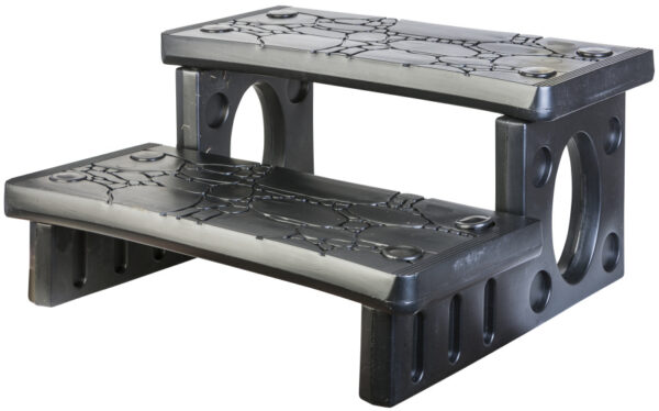 Pool ladders Escalier Infinity pour Spa Plastique Gris foncé - Gre