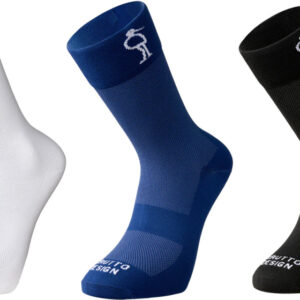 Chaussettes de cyclisme High Cut Chaussettes de cyclisme Blanc/Bleu/Noir 3 Paires Taille 43-64 - Grutto
