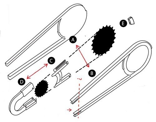 Chain guard Chainglider 350 V44T A18-22T 24/26 pouces ouverte noir - Hebie – Image 3