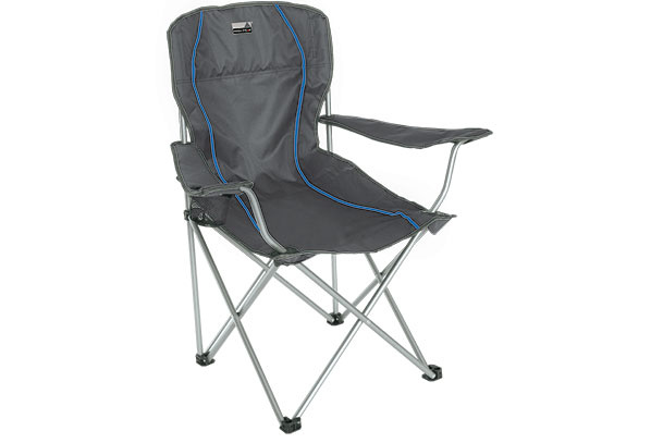 Chaises de camping Salou Chaise de camping pliante avec porte-gobelet Gris foncé - High Peak – Image 2