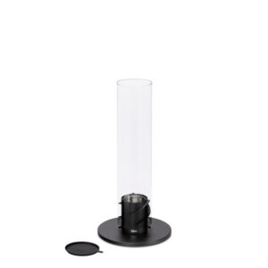 Table fires Spin 90 lanterne d'ambiance acier inoxydable 19 x 40,5 cm noir - Höfats