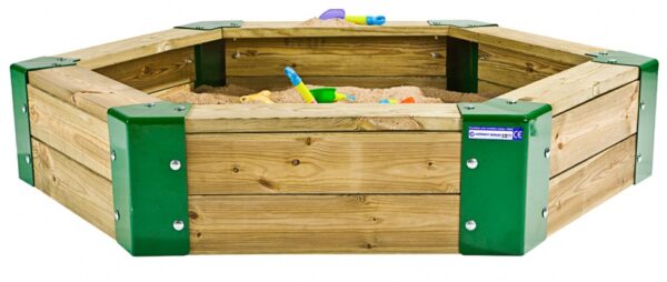 Bacs à sable bac à sable 150 x 110 x 28 cm bois naturel - Hörby Bruk – Image 2