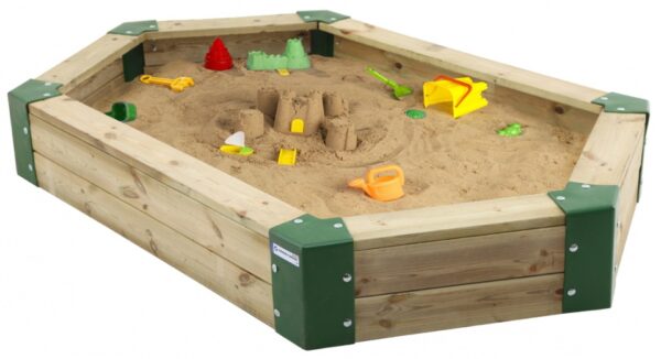 Bacs à sable bac à sable 210 x 120 x 25 cm bois naturel - Hörby Bruk – Image 2