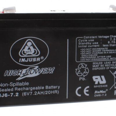 Chariots à batterie batterie rechargeable High Power 6V-7.2 AH noir - Injusa