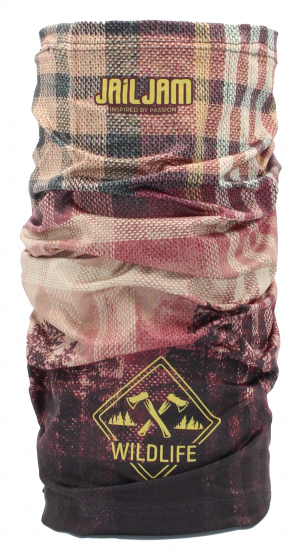 Cache-nez cache-cou Tec Tube polyester/élasthanne bordeaux taille unique - Jail Jam – Image 2