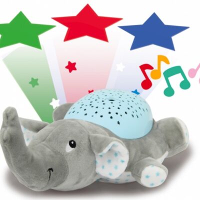 Jouets récréatifs Dreamy Elephant veilleuse led 32 cm gris/bleu - JAMARA