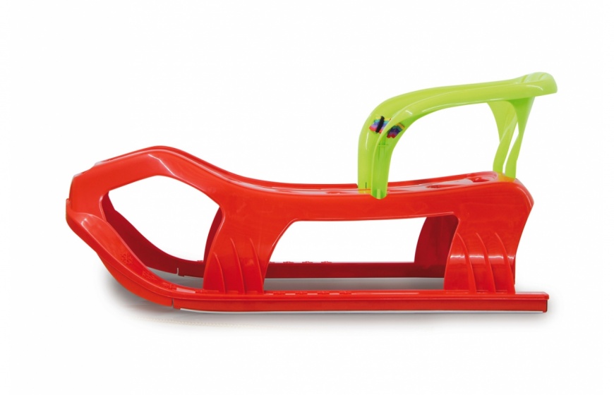 Traîneaux Luge Snow Star avec dossier 90 cm rouge - JAMARA – Image 3