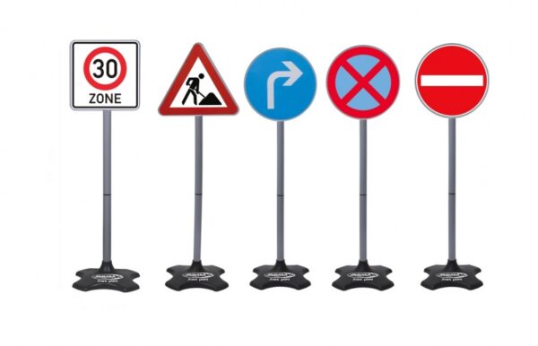 Sets de circulation panneaux de signalisation grand format 5 sections 81 cm - JAMARA – Image 2