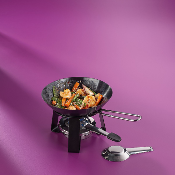 Gourmet sets Joy mini wok avec rechaud Ø 18 cm noir - Kela – Image 2