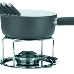 Fonduesets Lancy fondue au fromage 2 litres céramique 10 pièces noir - Kela