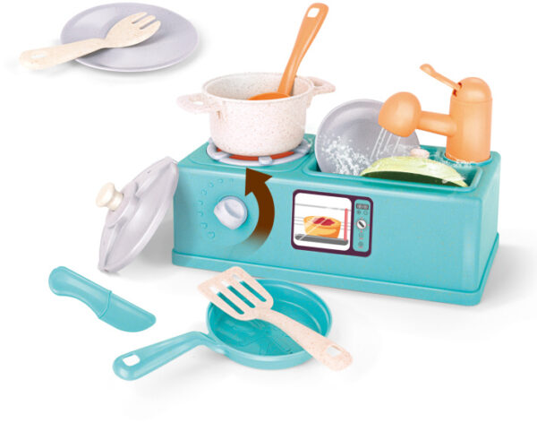 Toy kitchens Jouet évier avec eau courante 11 pièces - Kitchen Toys – Image 3