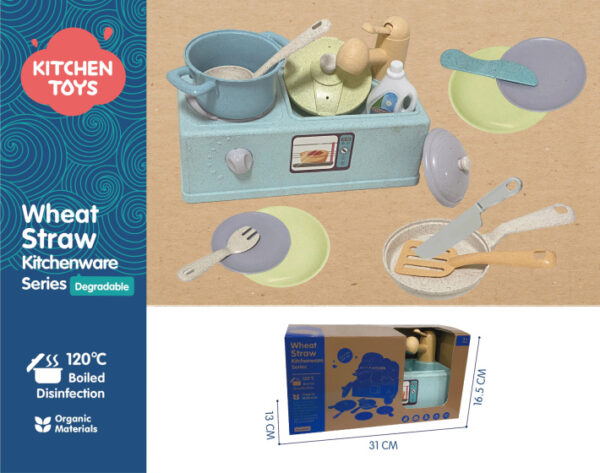 Toy kitchens Jouet Evier avec accessoires de cuisine 15 pièces - Kitchen Toys – Image 4