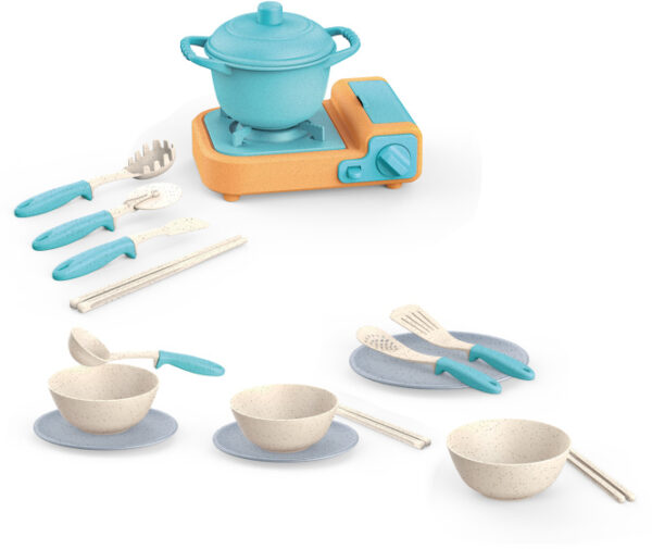 Toy kitchens Jouet cuisinier avec accessoires de cuisine 21 pièces - Kitchen Toys – Image 3