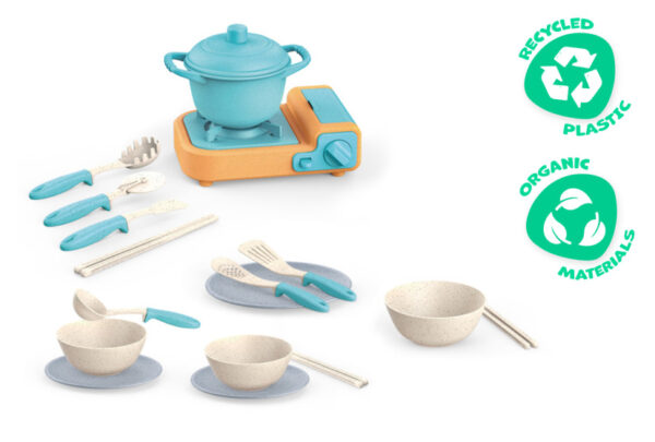 Toy kitchens Jouet cuisinier avec accessoires de cuisine 21 pièces - Kitchen Toys – Image 2