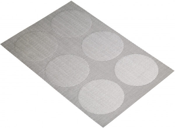 Sets de table Set de table 30 x 45 cm PVC/polyester Gris argenté - KitchenCraft – Image 2