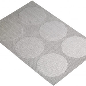 Sets de table Set de table 30 x 45 cm PVC/polyester Gris argenté - KitchenCraft