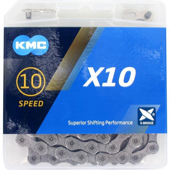 Chaînes chaîne X10 1/2 x 11/128 pouces 114S 10 acier rapide - KMC – Image 3