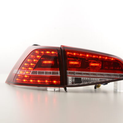 Kit feux arrières LED VW Golf 7 à partir de 2012 rouge / clair -