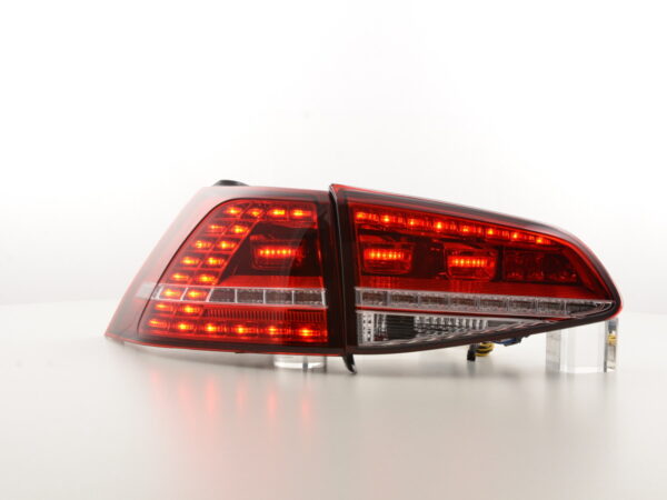 Kit feux arrières LED VW Golf 7 à partir de 2012 rouge / clair -