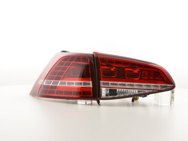 Kit feux arrières LED VW Golf 7 à partir de 2012 rouge / clair - – Image 3