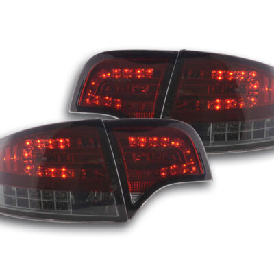 Kit feux arrières à LED Audi A4 berline type 8E 04-07 rouge / noir -