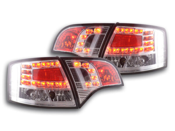Kit feux arrières LED Audi A4 Avant type 8E 04-08 chrome -