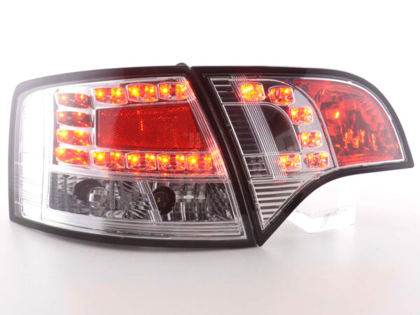 Kit feux arrières LED Audi A4 Avant type 8E 04-08 chrome - – Image 2