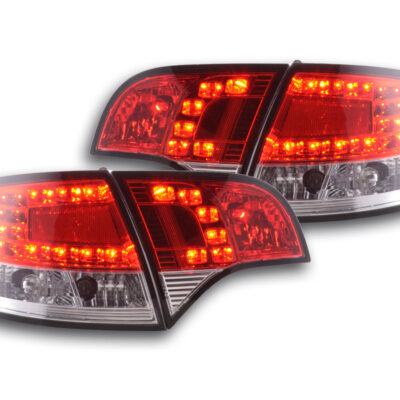Kit feux arrières à LED Audi A4 Avant type 8E 04-08 rouge / clair -