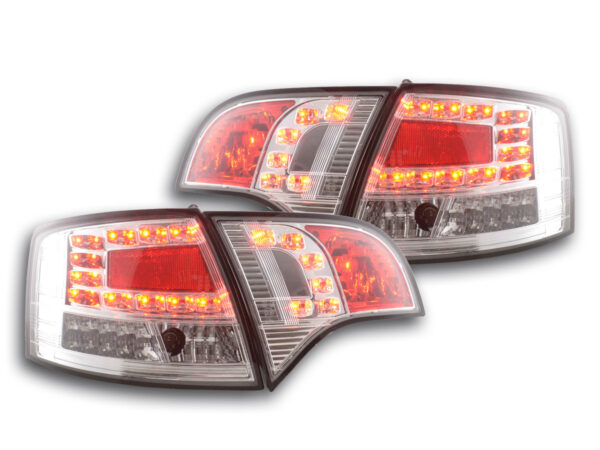 Kit feux arrières LED Audi A4 Avant type 8E 04-08 chrome -