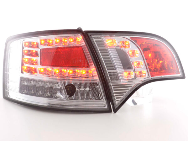 Kit feux arrières LED Audi A4 Avant type 8E 04-08 chrome - – Image 2