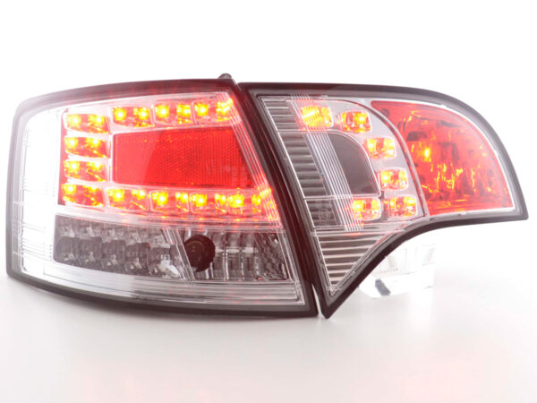 Kit feux arrières LED Audi A4 Avant type 8E 04-08 chrome - – Image 3