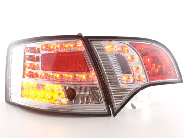 Kit feux arrières LED Audi A4 Avant type 8E 04-08 chrome - – Image 4