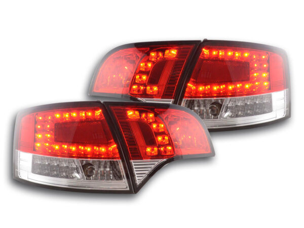 Kit feux arrières à LED Audi A4 Avant type 8E 04-08 rouge / clair -