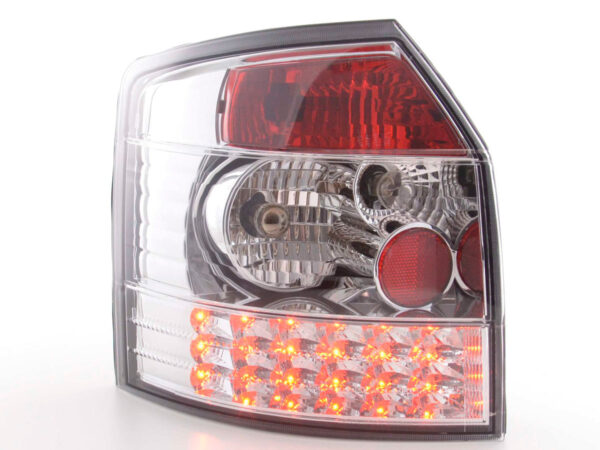 Kit feux arrières LED Audi A4 Avant type 8E 01-04 chrome - – Image 2