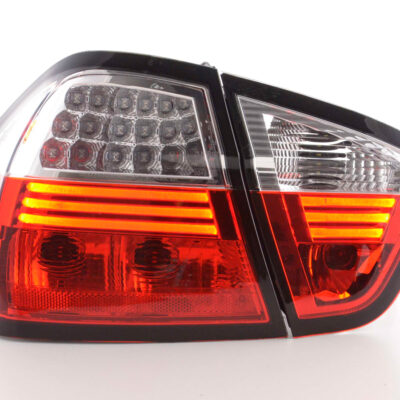 Kit feux arrière à LED BMW Série 3 berline type E90 05-08 clair / rouge -