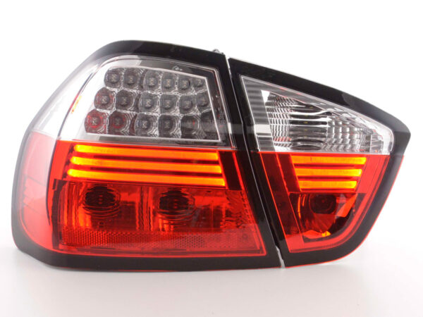 Kit feux arrière à LED BMW Série 3 berline type E90 05-08 clair / rouge -