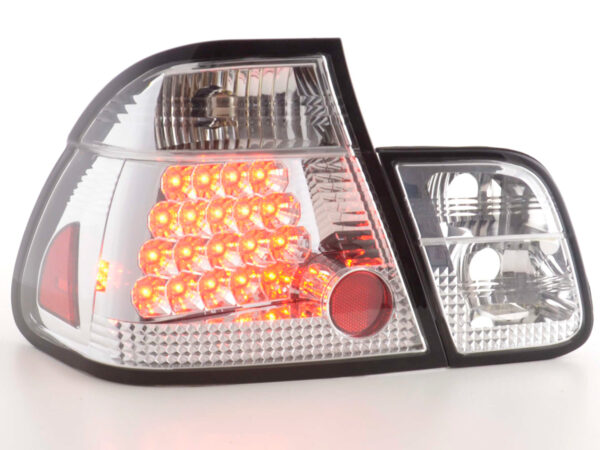 Feux arrière à LED BMW Série 3 berline type E46 01-05 chrome -