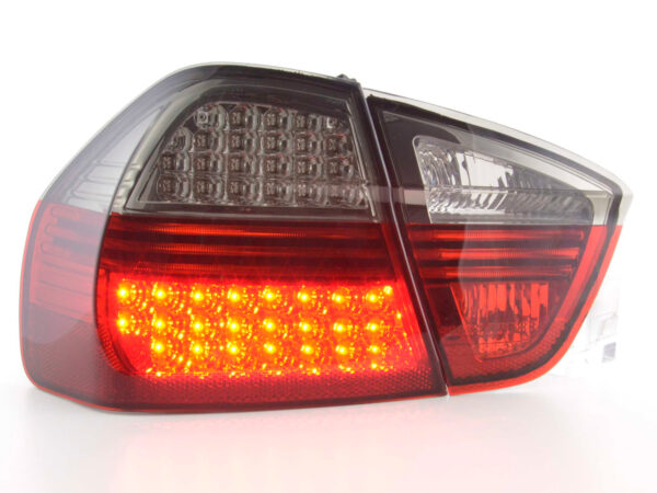 Kit feux arrière à LED BMW Série 3 berline type E90 05-08 noir / rouge - – Image 2