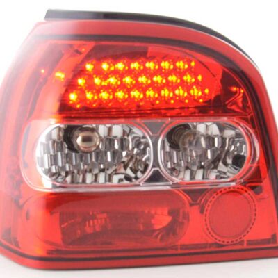 Kit feux arrières LED VW Golf 3 type 1HXO 92-97 clair / rouge -