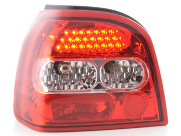 Kit feux arrières LED VW Golf 3 type 1HXO 92-97 clair / rouge -