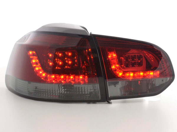 Kit feux arrières LED VW Golf 6 type 1K 2008-2012 rouge / noir - – Image 2