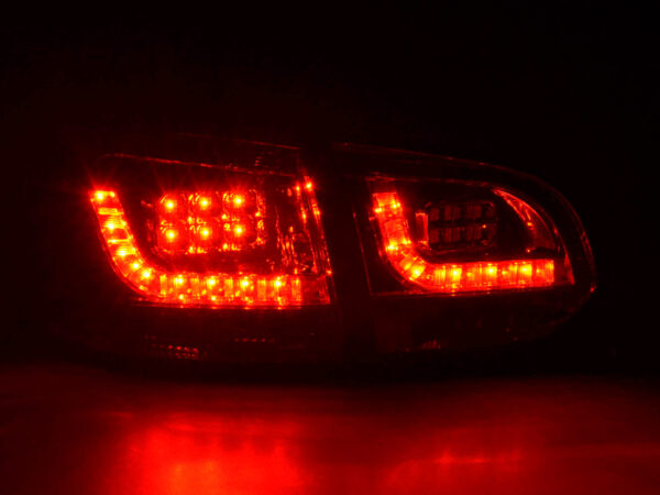 Kit feux arrières LED VW Golf 6 type 1K 2008-2012 rouge / noir - – Image 6