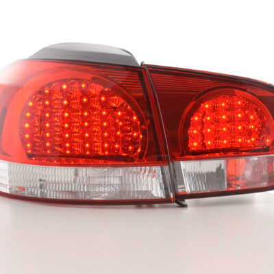 Kit feux arrières LED VW Golf 6 type 1K 08- clair / rouge -