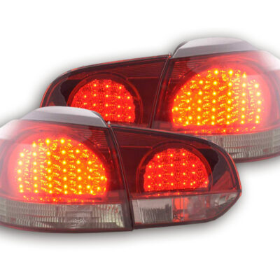 Kit feux arrières LED VW Golf 6 type 1K 08- noir / rouge -