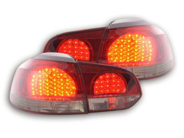 Kit feux arrières LED VW Golf 6 type 1K 08- noir / rouge -