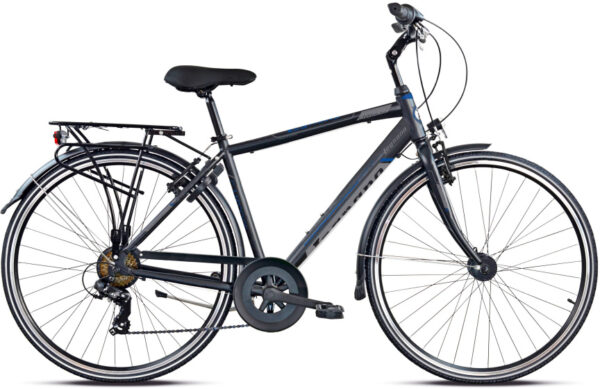 Vélos hommes Cambridge 28 Pouces 58 cm Homme 7SP V-Brake Gris mat/Noir - Legnano – Image 3